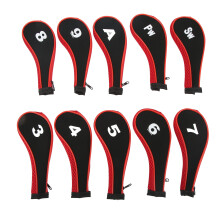 10er Pack Golf Kopfschoner rot Neopren