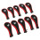 Neopren Golf Schläger Cover 10er Pack rot 16