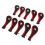 Golf Schläger Cover Set 10x rot Neopren 7