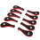 Neopren Golf Schläger Cover 10er Pack rot 7