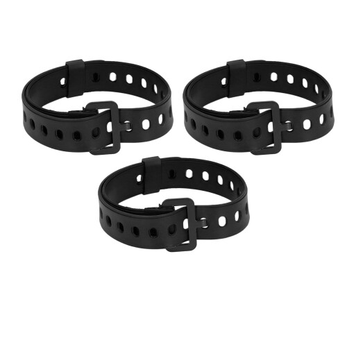 3pcs Rubber Utility Straps 45.9cm Long for Cables, Camping & Crafts 2