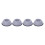 10cm Grey Washing Machine Feet Pads x4 15