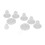 Kit de dimensionnement de bride à 9 pièces - Inserts en silicone doux 1