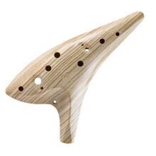 12 Hole Alto C Ocarina Wood Grain Finish, AC Tuning, for Beginners and Children, Musical Instrument
