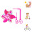 Baby Carriage Windmill Decoration,Flower Patterned Handlebar Windmill,  Decoration Accessories for Bikes 4