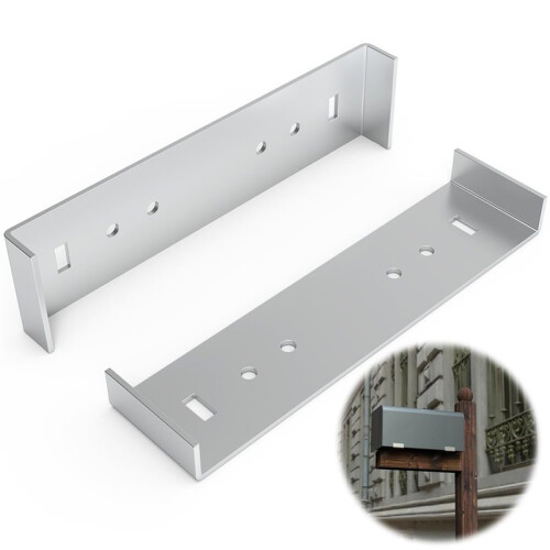 Metal Mailbox Mounting Bracket Large for Mailboxes with 8Inch Wide Floor 4Pcs 2