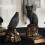 Mysterious Skeleton Decorative Characters Animal Statues Resin Crafts B 2
