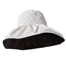 Wide Brim UV Protection Sun Hat for Women, Breathable UPF 50, White