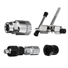 4pcs Iron Bicycle Repair Tool Kit with Chain, Crank & Freewheel Remover