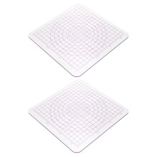 10Stk Runde Eck Acryl Clay Rollbrett Transparent Für Ton Modellierung