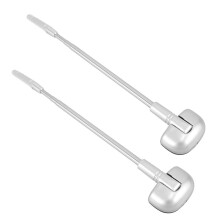 8Pcs Stainless Steel Truck Antenna Telescoping Car Silver