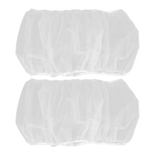 2Pcs White Birdcage Mesh Cover Polyester Dust Protector for Pet Cages