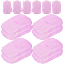 Portable Violet Soap Slices Travel Soap Sheets for Hand and Body