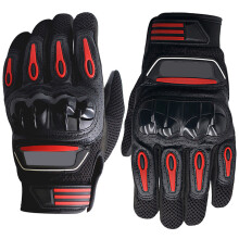 1Pair Black Adult Motorcycle Gloves Winter Windproof Wear-Resistant
