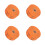 4Rolls Numbered Orange Raffle Tickets Paper Bulk for Festivals Parties 4