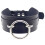 Versatiles Adjustable Neck Collar with O Rings PU Leather-Black 1