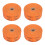 4Rolls Numbered Orange Raffle Tickets Paper Bulk for Festivals Parties 10
