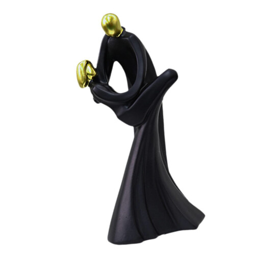 Couple Sculpture,Modern Abstract Resin-Black characters
