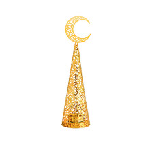 Golden Metal Cutout Pine Tree Incenses Burners Arabic-A S