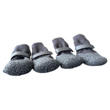 4lots Dog Paw Protectors Silicones Rain Shoes Slip-Black M
