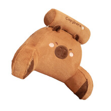 Capybara-Samt-Rückenkissen mit abnehmbarem Bezug,-M