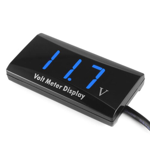 Voltmètre Bleu Affichage Étanche Dc 12V 1