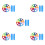 5Sets Polyester Rainbow Parachute Toy for Kids Cooperative Group Play 5