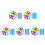 5Sets Polyester Rainbow Parachute Toy for Kids Cooperative Group Play 8