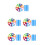 5Sets Polyester Rainbow Parachute Toy for Kids Cooperative Group Play 10