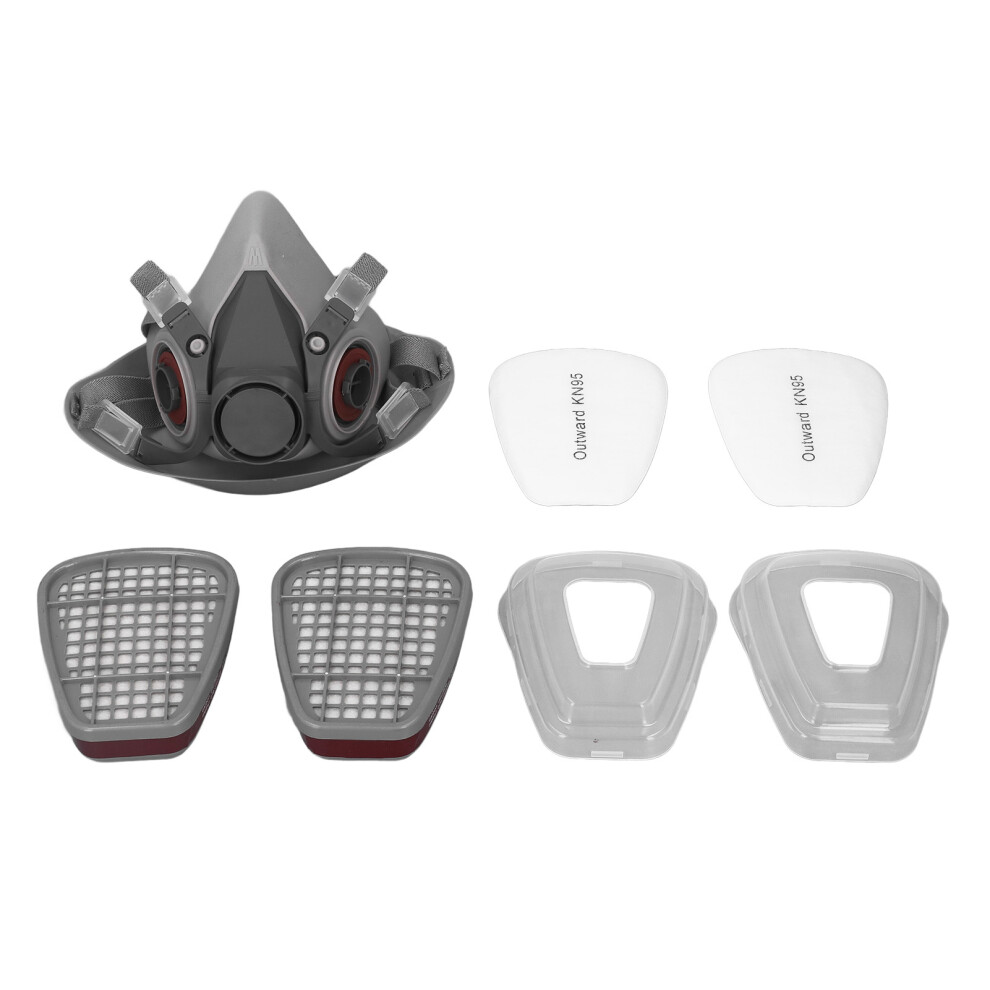 Fully Adjustable Comfort Strap Reusable Half Face Mask Featuring Breathing Resistance Optimization And Sealed Edge For Maximum Air Quality During 9191629210817