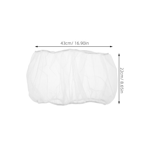 2Pcs White Birdcage Mesh Cover Polyester Dust Protector for Pet Cages 1
