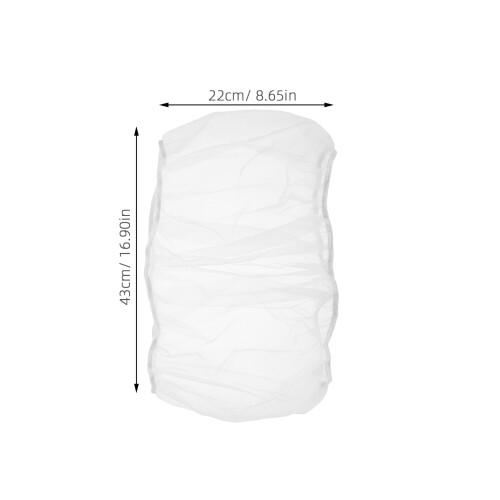 2Pcs White Birdcage Mesh Cover Polyester Dust Protector for Pet Cages 2
