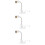 3Pcs White Lamp Socket Clip Holder Bendable Light Stand for Plant Grow 10