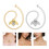 2Pcs Creative Beetle Design Quartz Analog Necklace Watch Multi-Color 9