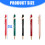 10Pcs Bible Scripture Quotes Ballpoint Pens-profound red 4