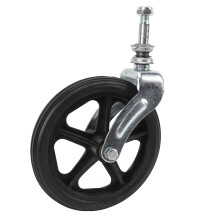 Ruedas delanteras para silla de ruedas de 6 pulgadas con horquilla de acero
