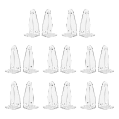 32Pairs Transparent Blind Hold Down Brackets Sturdy Window Shade Clips 2