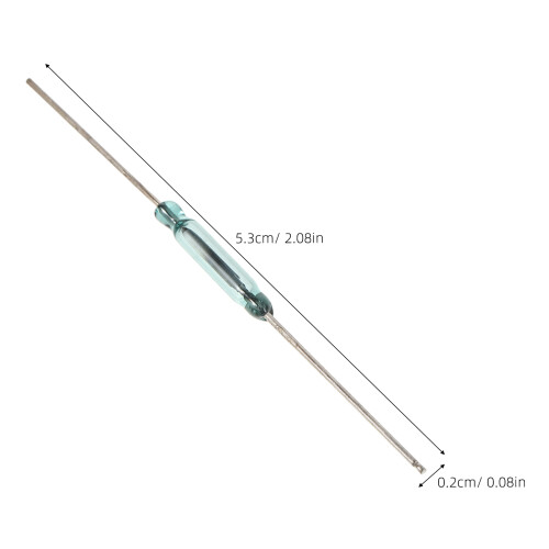 10Pcs Magnetic Reed Switch 3 Pin Metal Plastic Compact Circuit Control 2