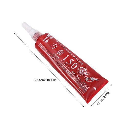 2Stk Rohrgewinde Dichtpaste Flüssig Rot Für Rohranschlüsse 1