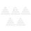 50Pcs Multiangle Nail Art Display Rack with Transparent Plastic Base 10