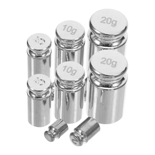 30Pièces Poids Calibrage Précision Acier Pour Balances Bijoux Argent 1