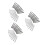 60Pièces Tiges Argentées En Fer Aluminium Pour Analyse D'eau 4