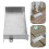4Stk DIY Garten Wasserfall Spillway Auslauf Silber 11