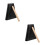 2Ensembles Instruments Cowbell Métal Noir Pour Batterie Et Spectacles 8
