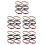 15Paires Garters Polyester Élastiques Antiglisse Colorés 5