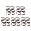 15Paires Garters Polyester Élastiques Antiglisse Colorés 8