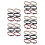 15Paires Garters Polyester Élastiques Antiglisse Colorés 9