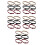 15Paires Garters Polyester Élastiques Antiglisse Colorés 10