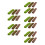30Pcs Assorted Plastic Mini Bush Models for DIY Crafts and Landscape 6