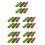 30Pcs Assorted Plastic Mini Bush Models for DIY Crafts and Landscape 7